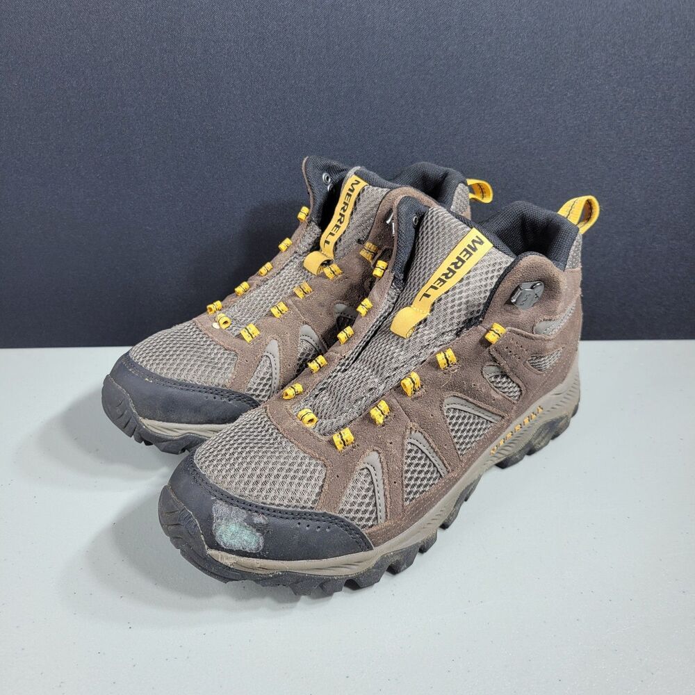 Merrell Men's Oakcreek Mid WP Waterproof J036401 Hiking Boots Size 8.5 Flawed